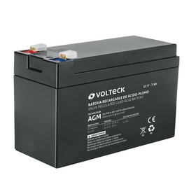 Batería sellada de ácido-plomo 12 Vcc 7 Ah,  VOLTECK   BAT-1270 - Hergui Musical