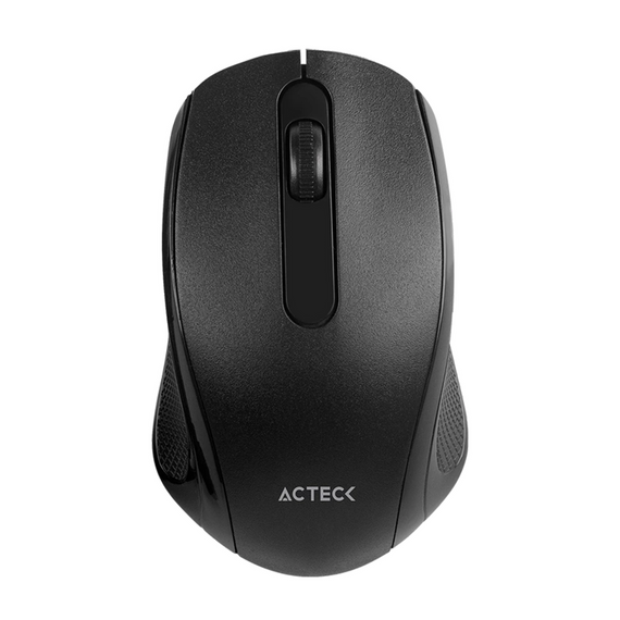 Mouse ACTECK Inalámbrico 2.4 GHZ 1600 DPI 3 LVLS WINDOWS-LINUX-MAC OS SLIM Negro OPTIMIZE MI240 - Hergui Musical