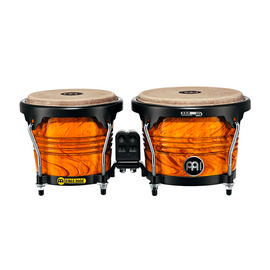 Bongo MEINL 6 3/4 y 8, Set Free Ride Series. Herrajes en color negro, color AMBAR FLAME (EXCLUSIVO MEINL)   FWB-190-AFL - Hergui Musical