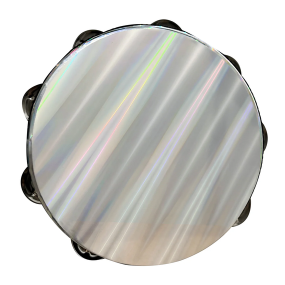 PANDERO REMO 2 HILERAS DE RINTINTINES 8'' RADIANT WAVE, NEGRO  TA-4208-49 - Hergui Musical