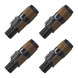 Paq. 4 Pzas. de conector SpeakON Macho 2 Polos  NEUTRIK   NL2FXX-W-S(4) - Hergui Musical