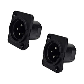 PAQ. 2 PZAS. DE  PLUG MACHO P/ CHASIS DE CANON  RADOX   705-794(2) - Hergui Musical