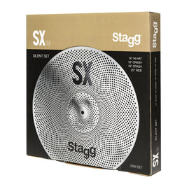 Juego de platillos silenciosos para práctica  STAGG   SXM-SET