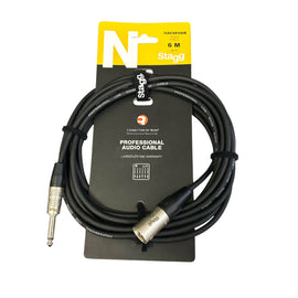Cable de audio profesional de Canon macho a Plug 6.3mm   STAGG   NAC6PXMR - Hergui Musical