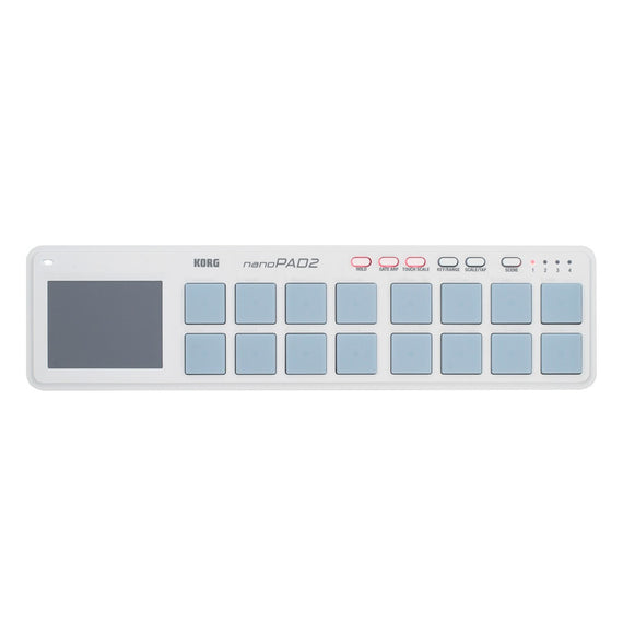 Controlador KORG de almohadilla, Blanco  KORG  NANOPAD2WH - Hergui Musical