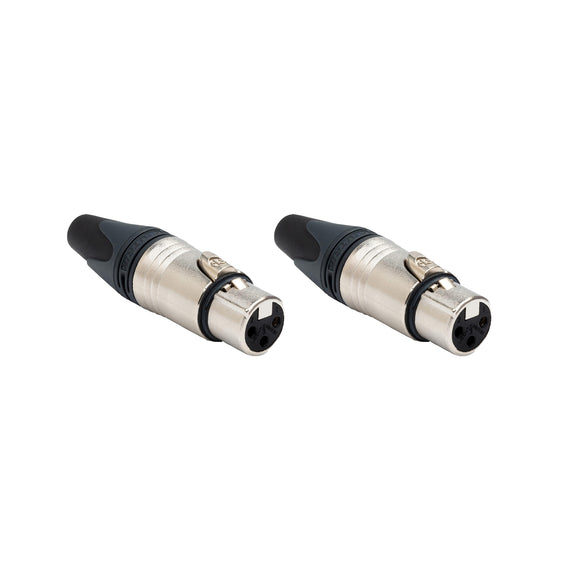 PAQ. 2 PZAS. DE CONECTOR XLR HEMBRA NEUTRIK    NC3FXX(2) - Hergui Musical