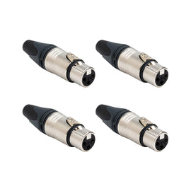 PAQ. 4 PZAS. DE CONECTOR XLR HEMBRA NEUTRIK    NC3FXX(4) - Hergui Musical