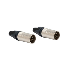 PAQ. 2 PZAS. DE CONECTOR XLR MACHO NEUTRIK NC3MXX(2) - Hergui Musical