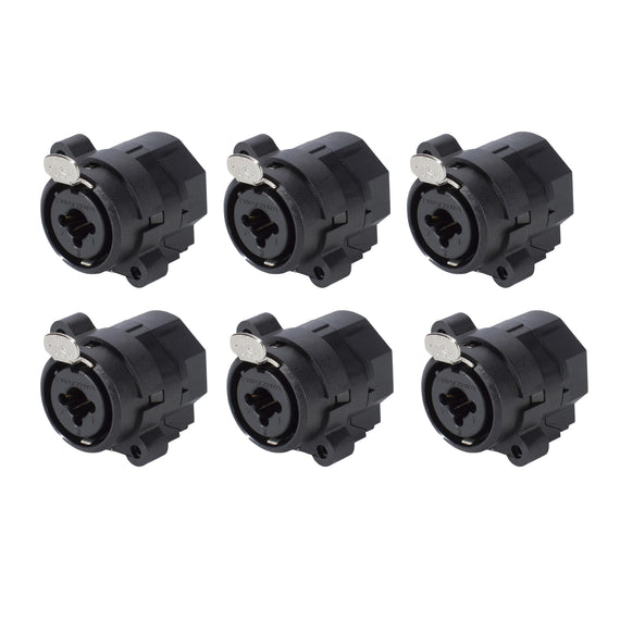 PAQ. 6 PZAS. DE COMBO XLR HEMBRA -  JACK 1/4