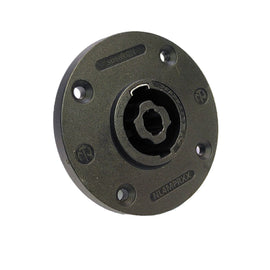 CONECTOR SPEAKON PARA CHASIS, FORMA REDONDA, SERIE XX   NEUTRIK NL4MPR-XX - Hergui Musical