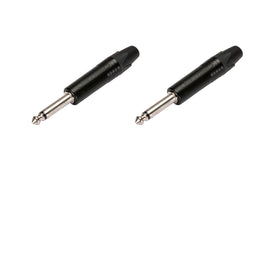 PAQ. 2 PZAS. DE PLUG 6.3mm MONO NEGRO NEUTRIK   NP2X-BAG(2) - Hergui Musical