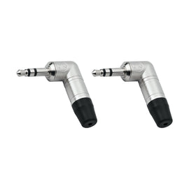 PAQ. 2 PZAS. DE PLUG 3.5mm MACHO ESTÉREO TIPO "L"  NEUTRIK   NTP3RC(2) - Hergui Musical