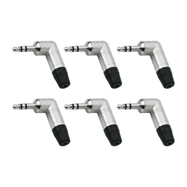 PAQ. 6 PZAS. DE PLUG 3.5mm MACHO ESTÉREO TIPO "L"  NEUTRIK   NTP3RC(6) - Hergui Musical