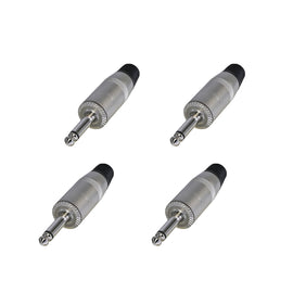 PAQ. 4 PZAS. DE PLUG 6.3mm MACHO JUMBO REAN   NYS225(4) - Hergui Musical