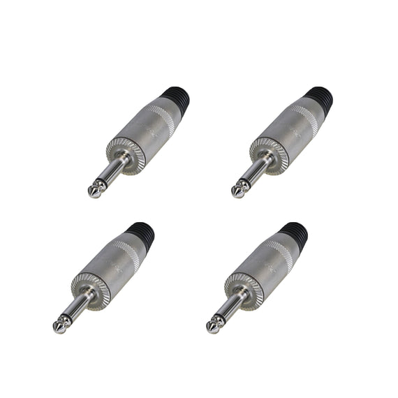 PAQ. 4 PZAS. DE PLUG 6.3mm MACHO JUMBO REAN   NYS225(4) - Hergui Musical