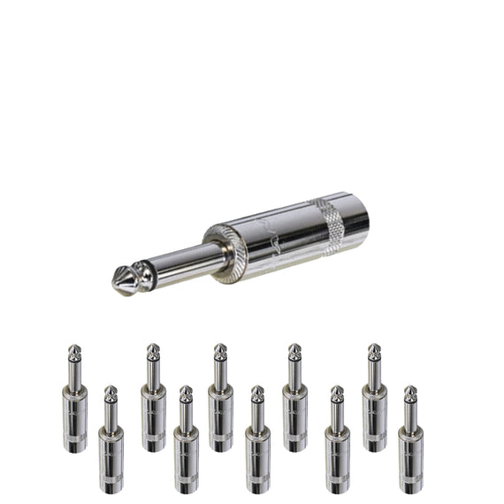 PAQ. 10 PZAS. DE PLUG 6.3mm MONOURAL REAN    NYS224(10) - Hergui Musical