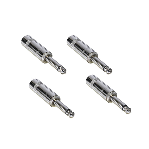 PAQ. 4 PZAS. DE PLUG 6.3mm MONOURAL REAN    NYS224(4) - Hergui Musical