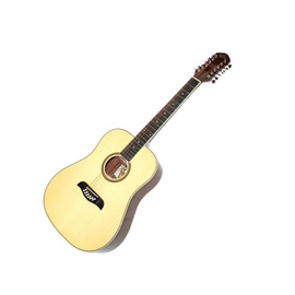 Guitarra acústica 12 cuerdas, estilo dreadnought, Natural, calidad artesanal, terminadobrillante  OSCAR SCHMIDT OD312-NAT