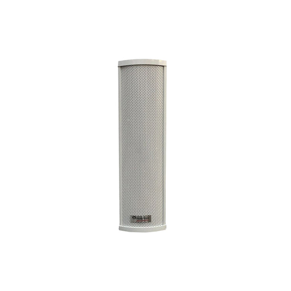 BAFLE AMBIENTAL SOUNDTRACK TIPO COLUMNA PARA INTEMPERIE 30w COLOR BLANCA CON MALLA DE ALUMINIO Y SOPORTES DE MONTAJE  SOUNDTRACK   OS-3370W - Hergui Musical