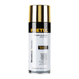 PINTURA EN AEROSOL METALICA ORO 400ML   PRETUL   PAM-OR-P - Hergui Musical