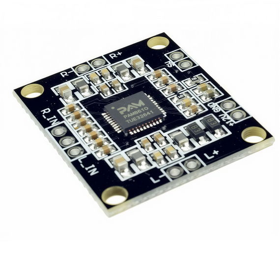 PLACA AMPLIFICADORA DE AUDIO ESTÉREO PAM8610 CON POTENCIOMETRO  NEPTRONICS   NEP-MOD-9 - Hergui Musical