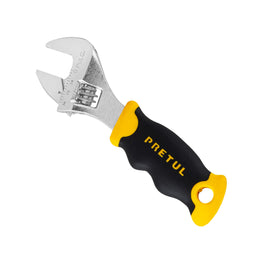 Llave ajustable (perico corto) 5" cromada con grip, pretul  PECO-5P - Hergui Musical