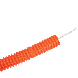 Bobina 100m de poliducto 1/2" corrugado flex. C/guía  VOLTECK  PF-1/2G(100) - Hergui Musical