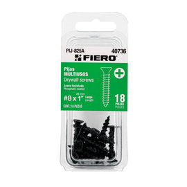 Blíster con 18 pijas multiusos, #8 x 1", fiero   PIJ-825A - Hergui Musical