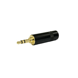 PAQ. 10 PZAS. DE PLUG 3.5mm ESTÉREO PARA SOLDAR LARGO CON RESORTE, METALICO  HARDEN   PL-130L(10) - Hergui Musical