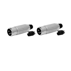 PAQ. 2 PZAS. DE PLUG CANON MACHO METALICO  KAPTON        PL-1512(2) - Hergui Musical