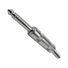 PLUG 6.3mm MONO MACHO METAL BAQUELITA REFORZADO  KAPTON  PL-1611 - Hergui Musical