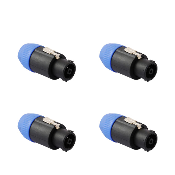 PAQ. 4 PZAS. DE PLUG SPEAKON 4 POLOS REFORZADO  KAPTON   PL-258(4) - Hergui Musical
