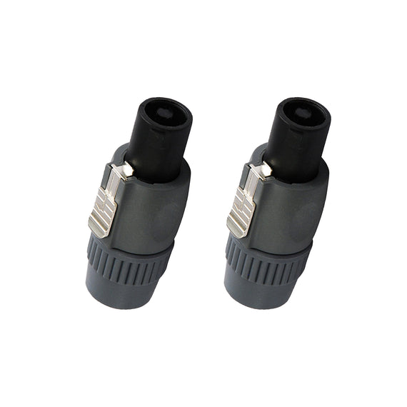 PAQ. 2 PZAS. DE PLUG SPEAKON MACHO 4 POLOS GRIS  KAPTON/WICKED   PL-356(2) - Hergui Musical