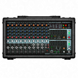 CONSOLA MEZCLADORA AMPLIFICADA 9 CANALES  BEHRINGER   PMP2000D - Hergui Musical