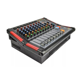 Mezcladora amplificada 8 canales USB, Bluetooth 250w  ROMMS   PMX-8CH - Hergui Musical