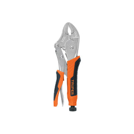 PINZA DE PRESIÓN 10" MORDAZA CURVA, MANGO DE VINIL  TRUPER   PPT-10CX