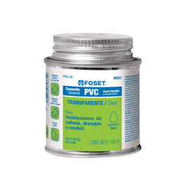 Cemento para PVC en bote de 90 ml, baja presión, Foset     PPVC-90 - Hergui Musical