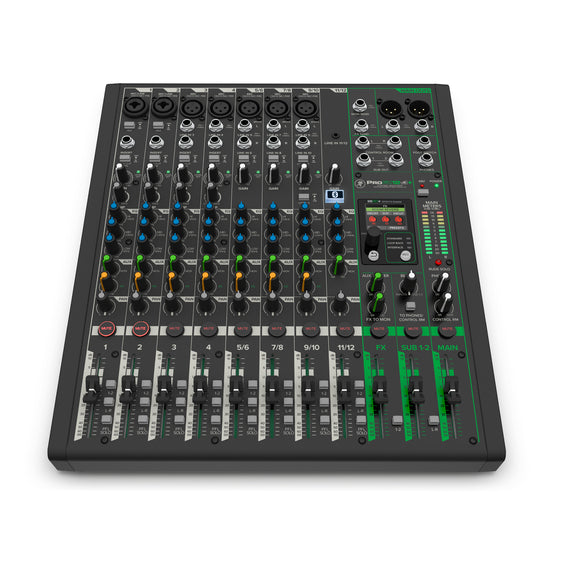 Mezcladora analógica de 12 canales MACKIE, con efectos mejorados, modos de grabación USB y Bluetooth   PROFX12V3+ - Hergui Musical