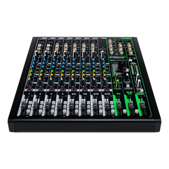 MEZCLADORA PASIVA 12 CANALES (6 DIRECTOS, 6 COMPARTIDOS)  CON EFECTOS Y USB   MACKIE   PROFX12V3 - Hergui Musical