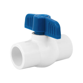 Válvula de esfera de pvc 3/4" para cementar, foset     PVC-ES-3/4 - Hergui Musical