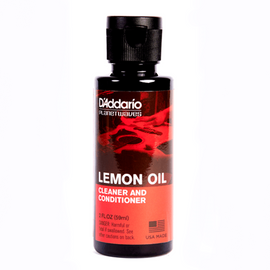 Aceite de limón DADDARIO para limpieza y condicionador para proteger tu guitarra, eliminala suciedad, grasa y cera acumulada  PW-LMN - Hergui Musical