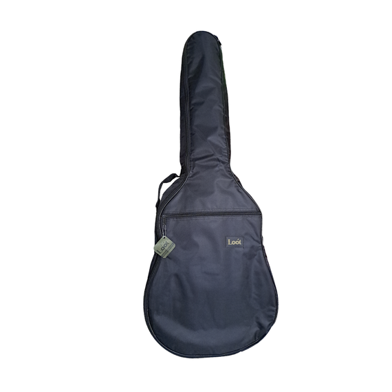 FUNDA DE GUITARRA ACÚSTICA, STANDARD  NEGRO   LOOT  FSL01 - Hergui Musical
