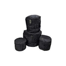JUEGO DE FUNDA PARA BATERIA (BOMBO 22", TOM ALTO 12", TOM ALTO 13" Y TOM DE PISO 16"), STANDARD, NEGRO  LOOT  FSL23 - Hergui Musical