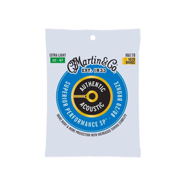 Juego de cuerdas para guitarra electroacustica bronze, medium 80/20, CAL. 10-47  MARTIN   41Y8MA170 - Hergui Musical