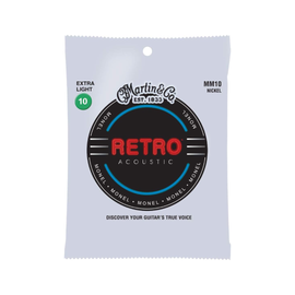 JUEGO DE CUERDAS PARA GUITARRA ELECTROACUSTICA, EXTRA LIGHT, CAL. 10-47    MARTIN   41Y19MM10 - Hergui Musical