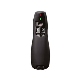 APUNTADOR Y PRESENTADOR LÁSER BROBOTIX R400, Negro, Inalámbrico/USB, 57 g, 15 m  R400 - Hergui Musical