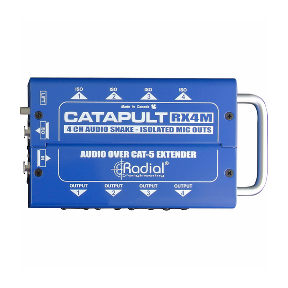 Catapult Snake 4 canales  RADIAL RX4