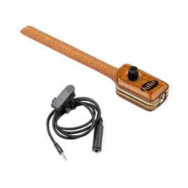 Pastilla para guitarra flamenca o clásica, portátil, con control de volumen integrado, se instala en el bloque del puente usando la tensión de las cuerdas para su sujeción, sonido natural  KNA  NG-2 - Hergui Musical