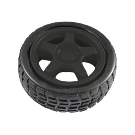 RUEDA PLASTICA PARA MOTORREDUCTOR NEGRA  MEXBUSA  XTRON   RDA-68BK - Hergui Musical
