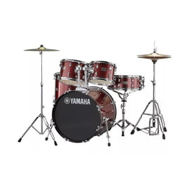 Jgo. de batería Rydeen Burgandy Glitter c/herrajes JHWRD (Sin platillos)  YAMAHA  JRDP2F5BGGHW - Hergui Musical